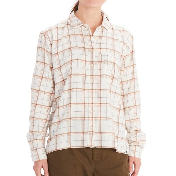 Marmot Boyfriend Flannel Shirt - Cream - Picture 5 of 5